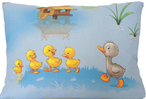 Blue cushion cover duck - blue,