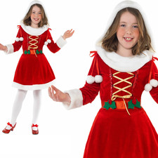 Girls Little Miss Santa