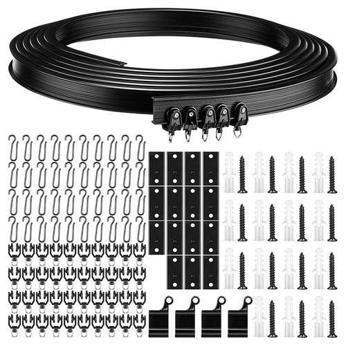 Flexible curtain track - curtain,