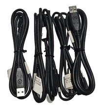 Lot of 5 X Mini-USB Data Charge Cables for Digital Cameras Sat Navs PS3