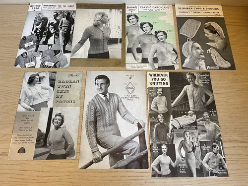 Vintage knitting patterns - knitting,