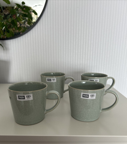 Set denby green mugs - set, mugs-