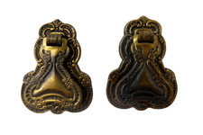 Pair Brass Plated Heavy Metal