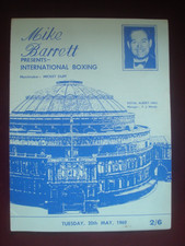 1969 BOXING PROGRAMME JOE