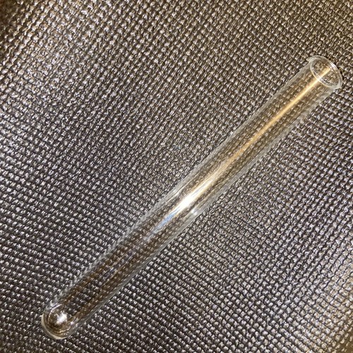 Large rimmed glass test - rimmed, tube