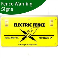5 X ELECTRIC FENCE WARNING