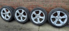 Genuine Audi A1 Silver 16" Alloy Wheels 215 45 18  Tyres 5 Spoke 8XA601025A ET34