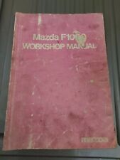 Mazda Bongo F1000 Workshop