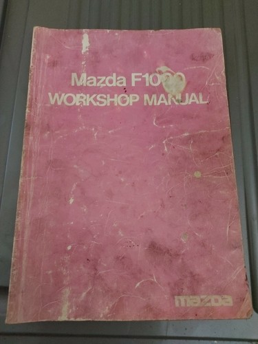 Mazda bongo f1000 workshop - f1000,