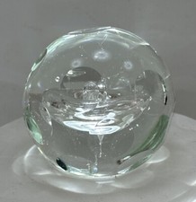 Vintage Glass Art Paperweight
