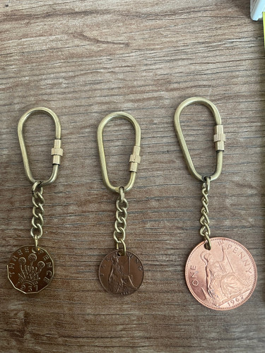 Vintage penny threepenny bit - threepenny,
