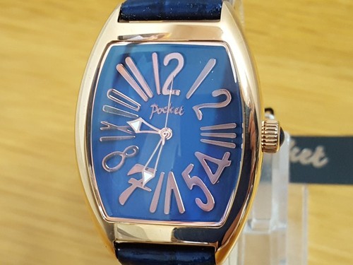 Mens ladies blue leather rose - blue,