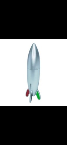 Retro rocket ship desk pen - retro,