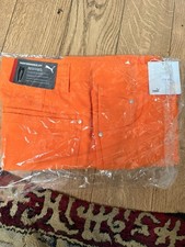 PUMA Men's Golf Pants Dry Cell, Lightweight, Orange, Stretch, W30 L34