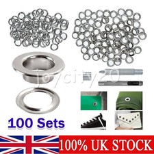100Set Eyelet Punch Die Tool
