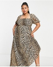 Stunning ASOS curve Animal Print Dress Size 22