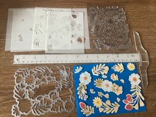 Flowers stamp,metal dies and stencils for card making Ref Oct 26
