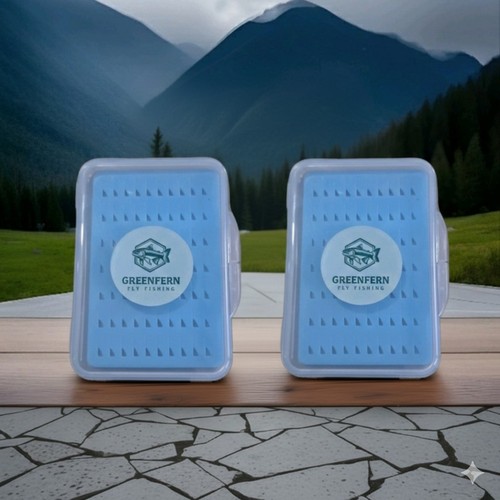 Two fly fishing boxes 8cm - two,
