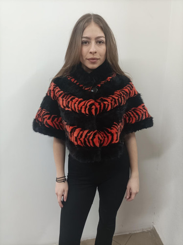 Real fur mink etol black - mink, in