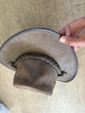 Stetson Leather Western Hat Solid. medium  7 1/8 approx