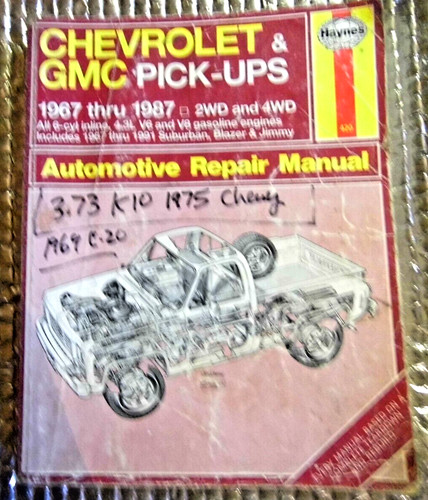 Haynes repair manual - manual, 1967-1987