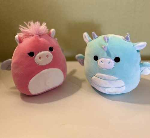 Squishmallows joey teal - squishmallows, dragon