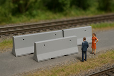 (30) HO Scale Concrete Jersey