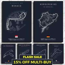 F1 Track Circuit Wall Art