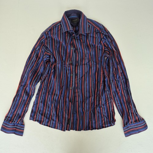 Duchamp shirt blue red - duchamp, 17.5
