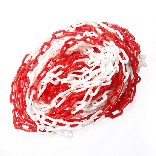 White and red barrier plastic - barrier,
