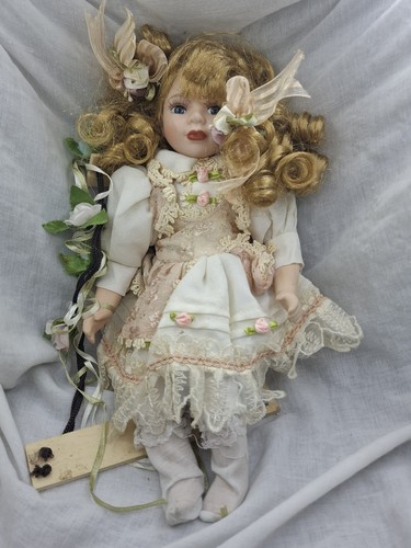 Vintage porcelain doll - vintage,