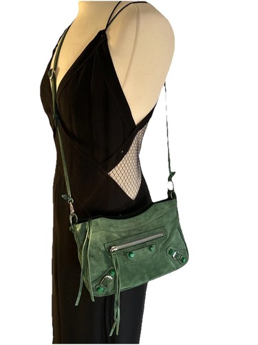 Genuine balenciaga green suede - genuine,