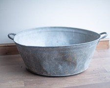 Vintage - Galvanised Oval Wash