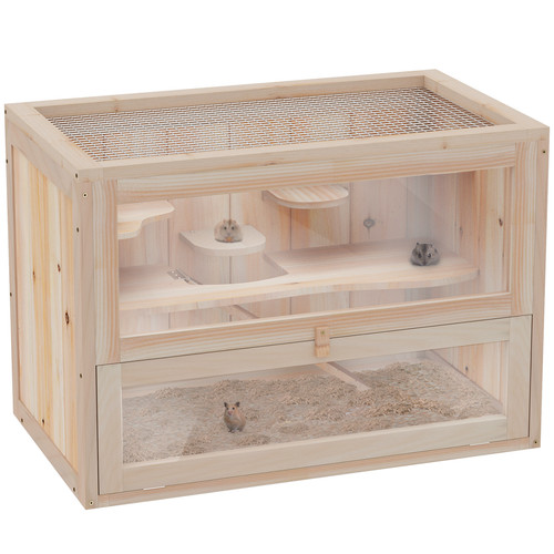 Wooden hamster cage mice - hamster,