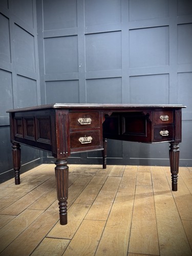 Antique mahogany partners - antique, desk