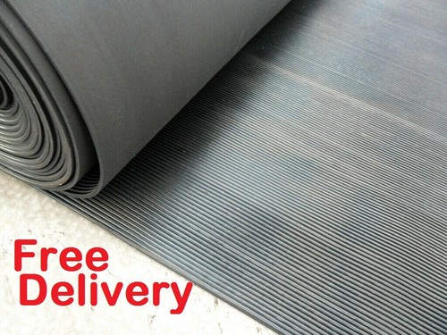 Ribbed rubber matting - ribbed,