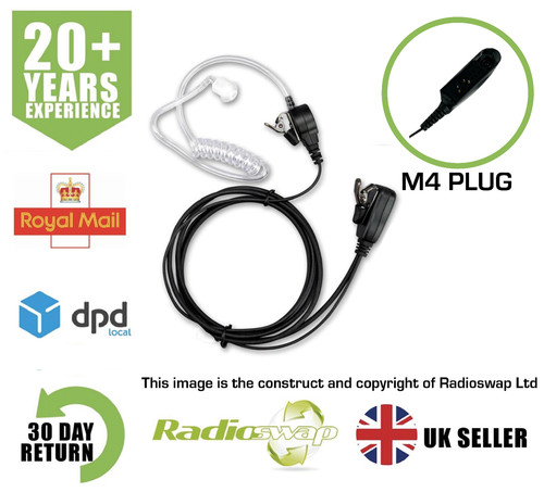 Covert earpiece with mic ptt - mic,