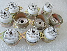 10 B9A PTFE Skirted Valve  Bases Tube Sockets New Old Stock