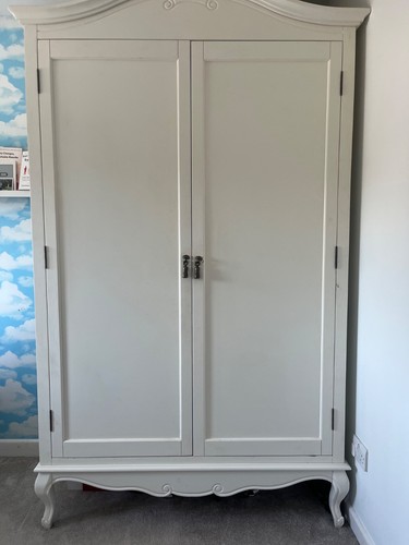 White french armoire style - white,