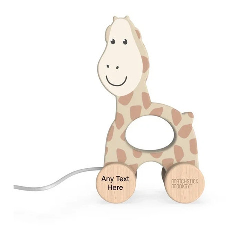 Personalised wooden giraffe - personalised,