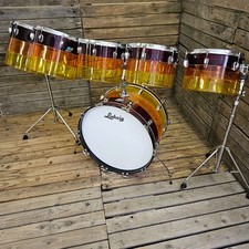 Ludwig Vistalite Drum Kit, Tequila Sunrise Early 70s USED! RKTQQ050725