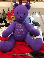 Gorgeous memory bear made from