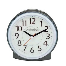Verbalise Talking Analogue Alarm Clock Black VTC-10BK 