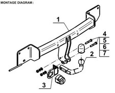 Swan Neck Tow Bar For BMW 3