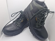 Mens Steel Toe Capped Boots Uk Size 8 Leather Paramedic Emt Special Wear Vibram