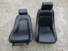 Pair classic bucket seats with tilting runners suit Mini, Spitfire, GT6 etc