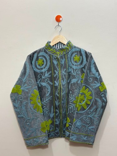 Indian velvet suzani - indian, jacket
