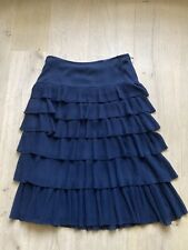 Jaeger Flapper Skirt 12 Blue
