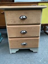 Vintage retro mid century modern MCM wood bedside table cabinet chest of drawers