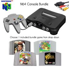 N64 Nintendo 64 Console + Game - Choose - Mario 64 / Mario Kart / Zelda / Golden